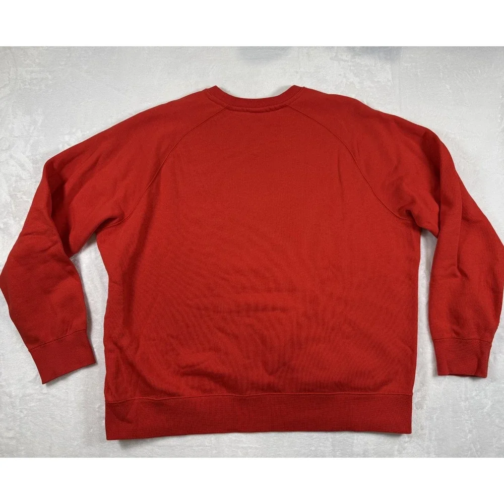 Nike Men's Vintage Crewneck Fleece Sweatshirt Red SZ XL 2XL Excellent